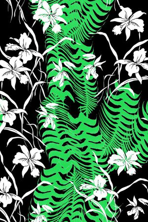 淡雅自然风印花华亿平台图片