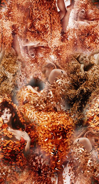 426503-欧式秋叶圣女 创意服装 柔美秋冬服