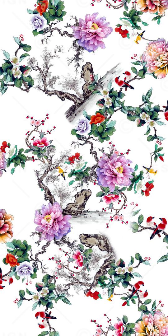 复古印花华亿平台图片