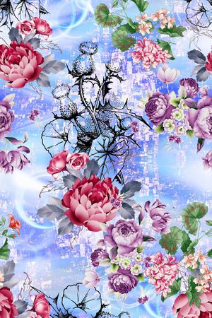 抽象印花华亿平台图片