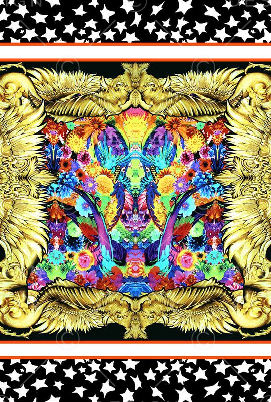 宫廷风印花华亿平台图片