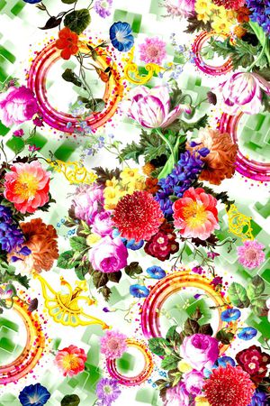 彩色环印花华亿平台图片