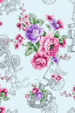 时尚印花  面料华亿平台   数码华亿平台印花华亿平台图片