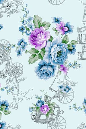 时尚印花  面料华亿平台   数码华亿平台印花华亿平台图片