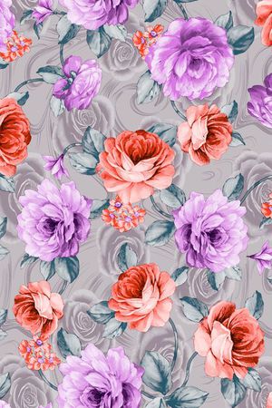 时尚印花  面料华亿平台   数码华亿平台印花华亿平台图片