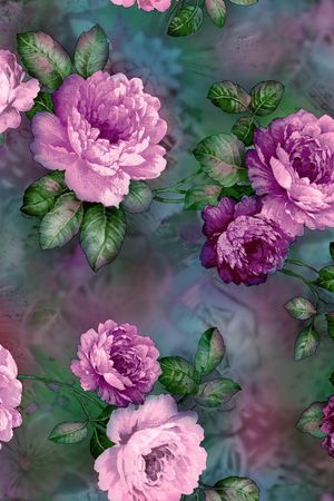 时尚印花  面料华亿平台   数码华亿平台印花华亿平台图片