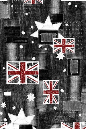 米字旗印花华亿平台图片