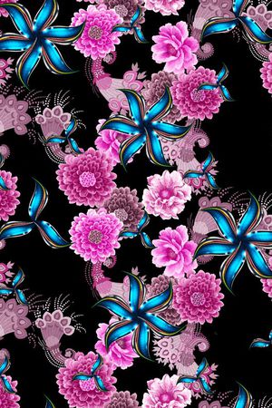 时尚春夏印花华亿平台图片