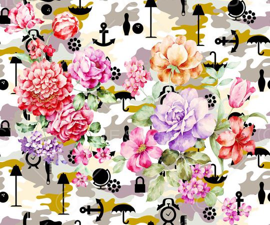 个性迷彩印花华亿平台图片