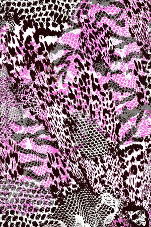 动物纹印花华亿平台图片