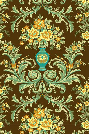 欧式奢华复古印花华亿平台图片