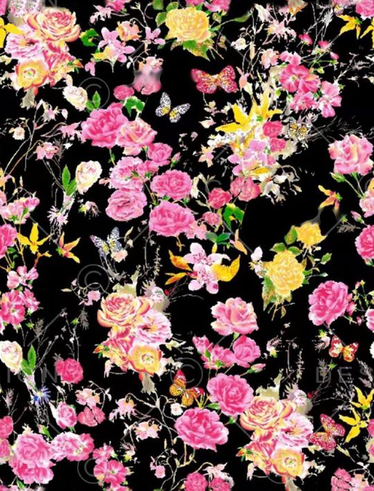 花朵印花华亿平台图片