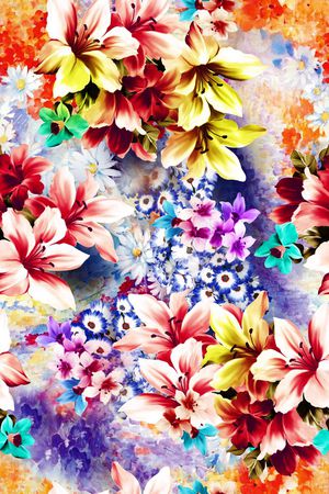 时尚女装印花华亿平台图片