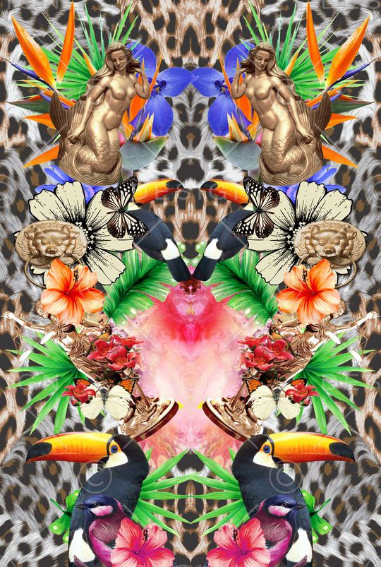 豹纹印花华亿平台图片