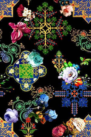 欧式印花华亿平台图片