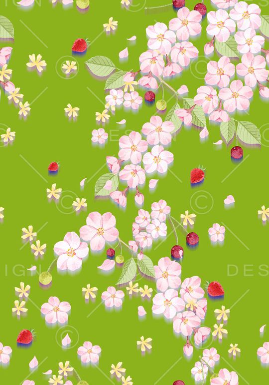 流行花卉印花华亿平台图片