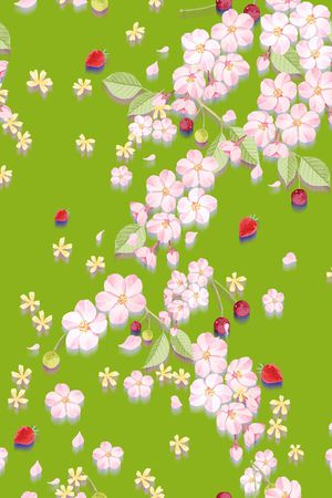 流行花卉印花华亿平台图片