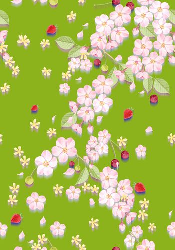 流行花卉印花华亿平台图片