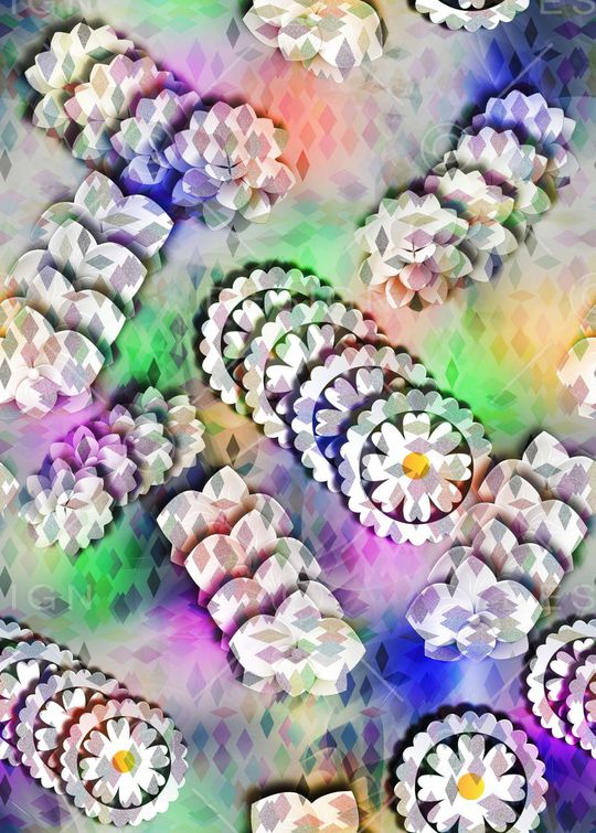 抽象印花华亿平台图片