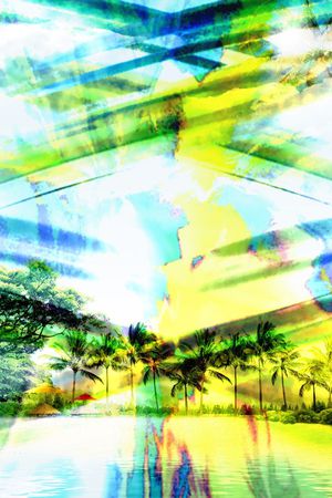 抽象印花华亿平台图片