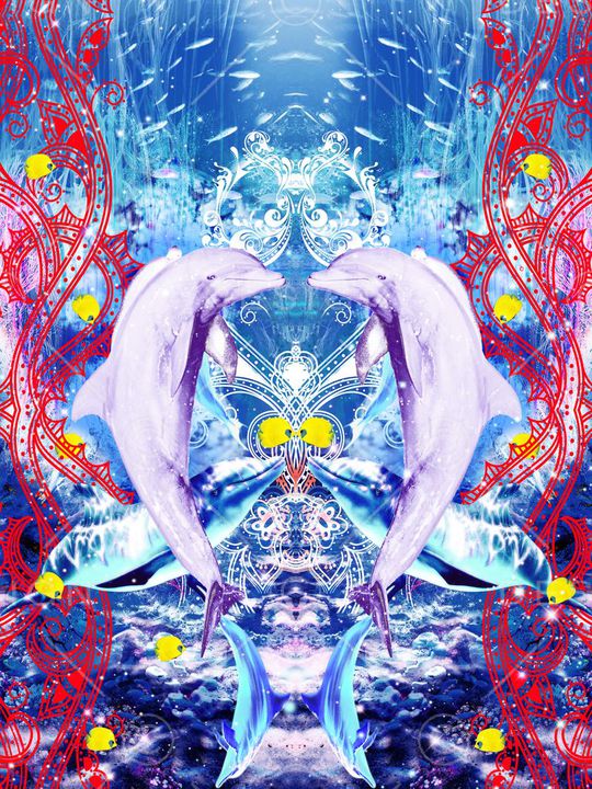 梦幻海底度假印花华亿平台图片