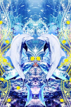 梦幻海底度假印花华亿平台图片