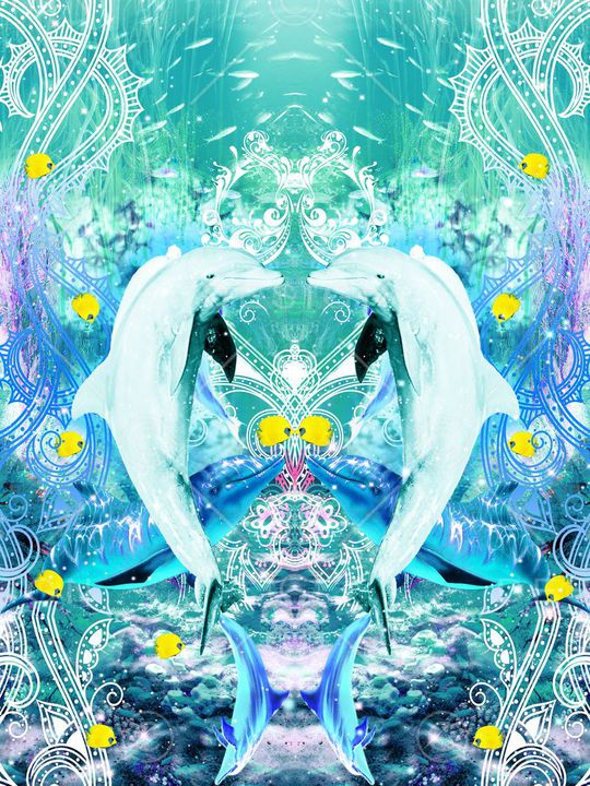 梦幻海底度假印花华亿平台图片