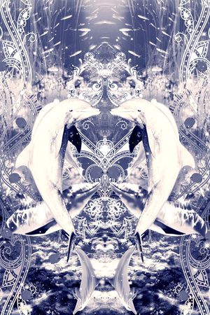 梦幻海底度假印花华亿平台图片