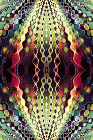 复古 抽象 花纹印花华亿平台图片