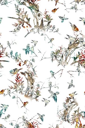 国画风印花华亿平台图片