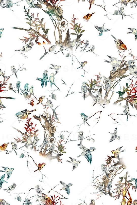 国画风印花华亿平台图片