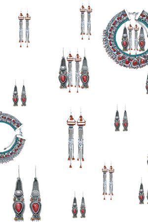 耳环印花华亿平台图片