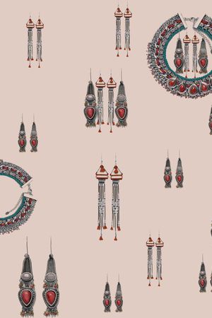 耳环印花华亿平台图片