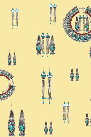 耳环印花华亿平台图片