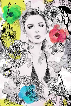 佩斯利印花华亿平台图片