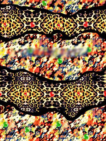 抽象印花华亿平台图片