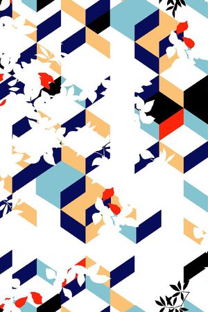 方块印花华亿平台图片