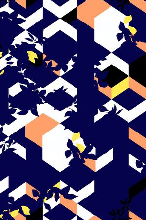 几何印花华亿平台图片