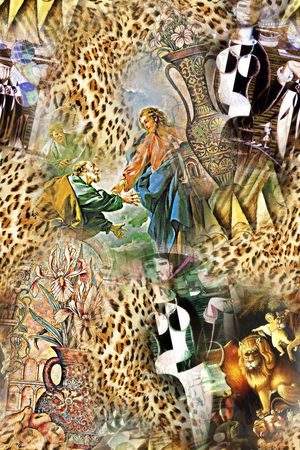 豹纹印花华亿平台图片