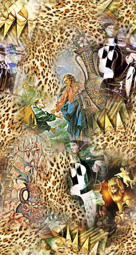 豹纹印花华亿平台图片