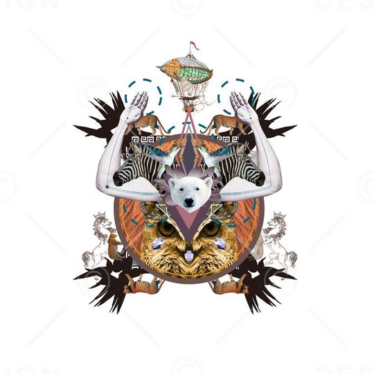 北极熊印花华亿平台图片