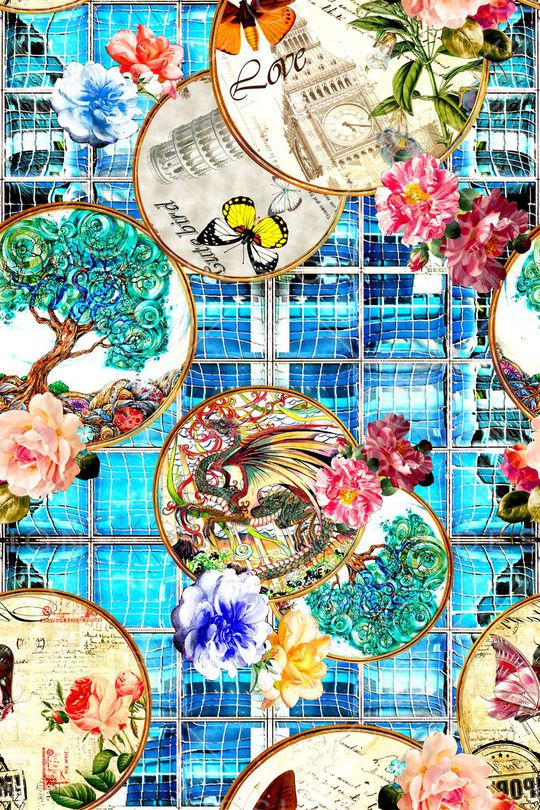 抽象印花华亿平台图片