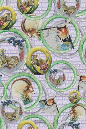 抽象印花华亿平台图片