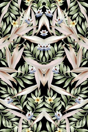 绿叶印花华亿平台图片