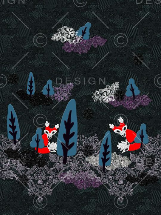 抽象印花华亿平台图片