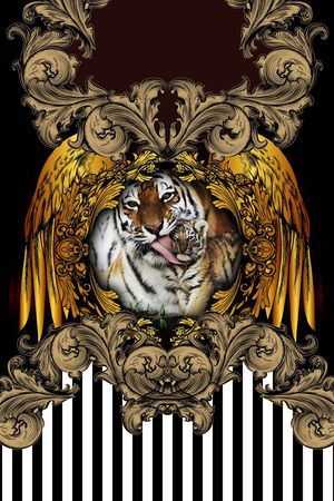 欧式花纹印花华亿平台图片