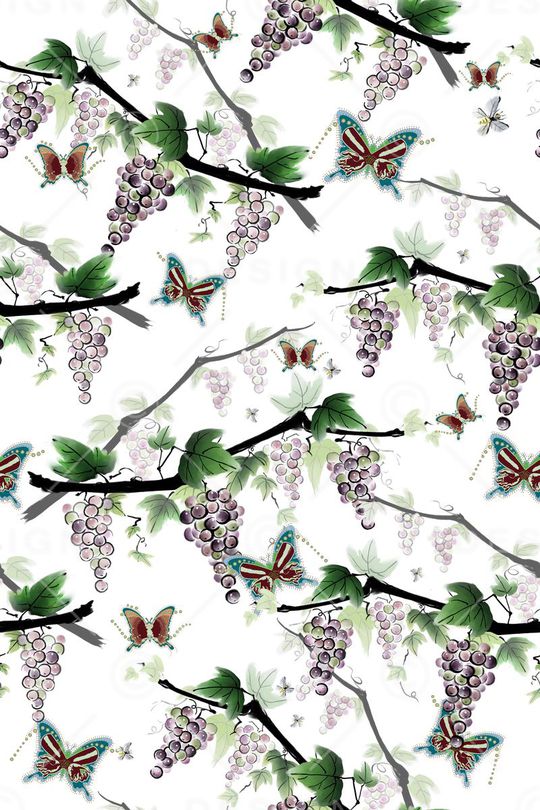 大气绿色清新印花华亿平台图片