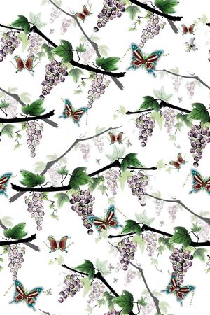 大气绿色清新印花华亿平台图片