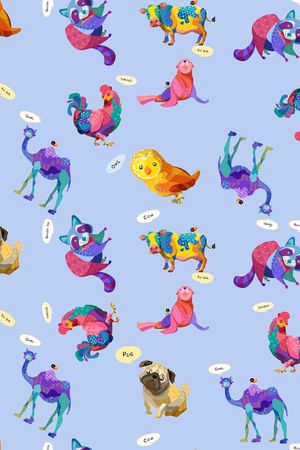 动物印花华亿平台图片