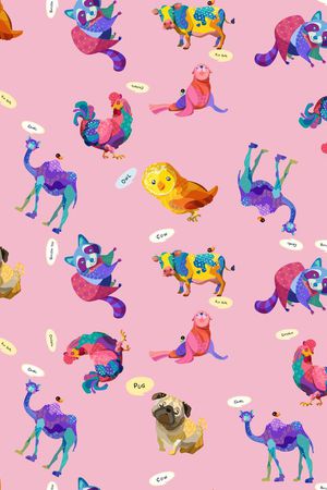 可爱印花华亿平台图片